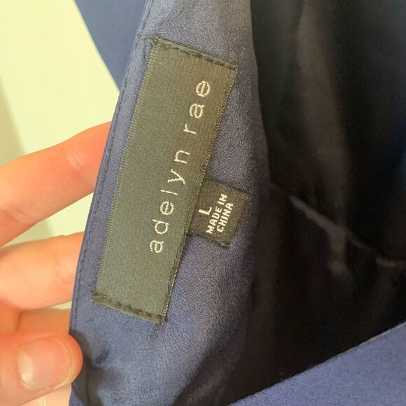 Adeline Rae size large navy blue dress - Picture 4 of 4